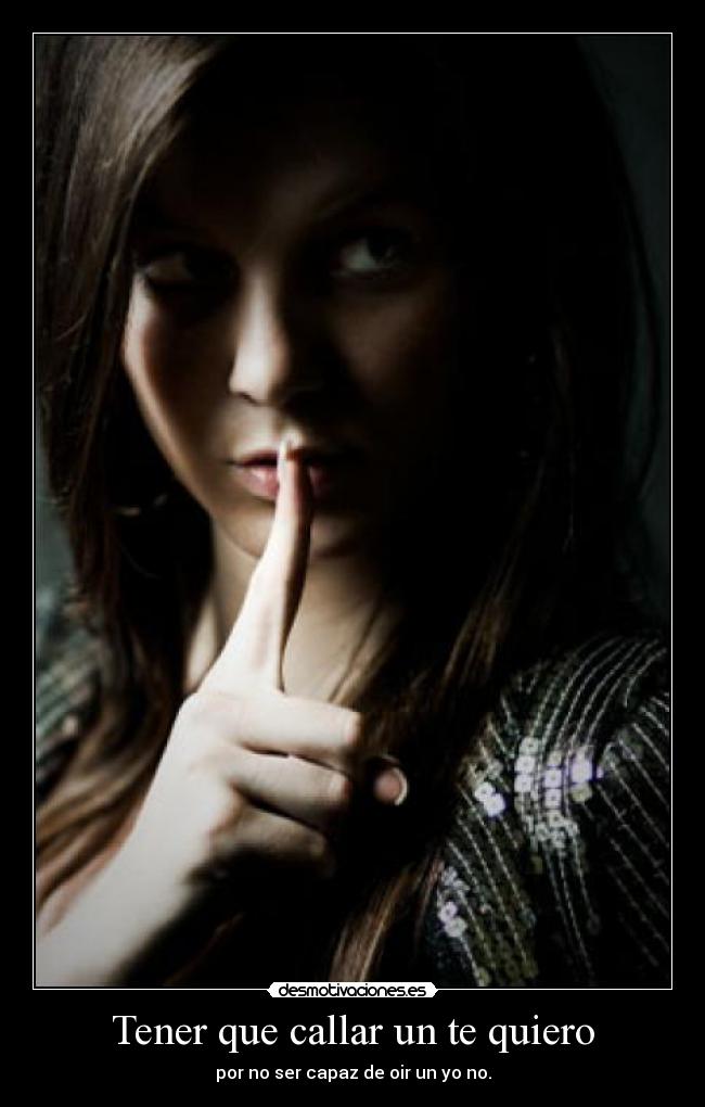 carteles silencio desmotivaciones