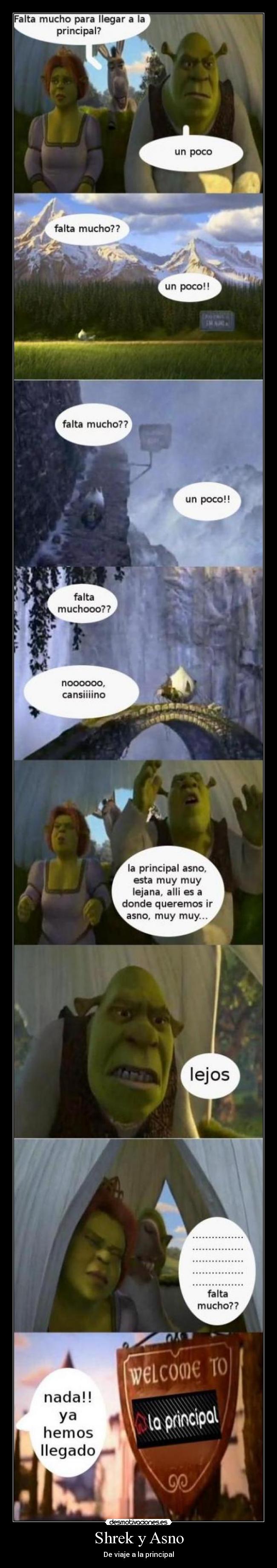 Shrek y Asno - De viaje a la principal