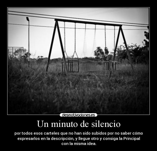 Un minuto de silencio -