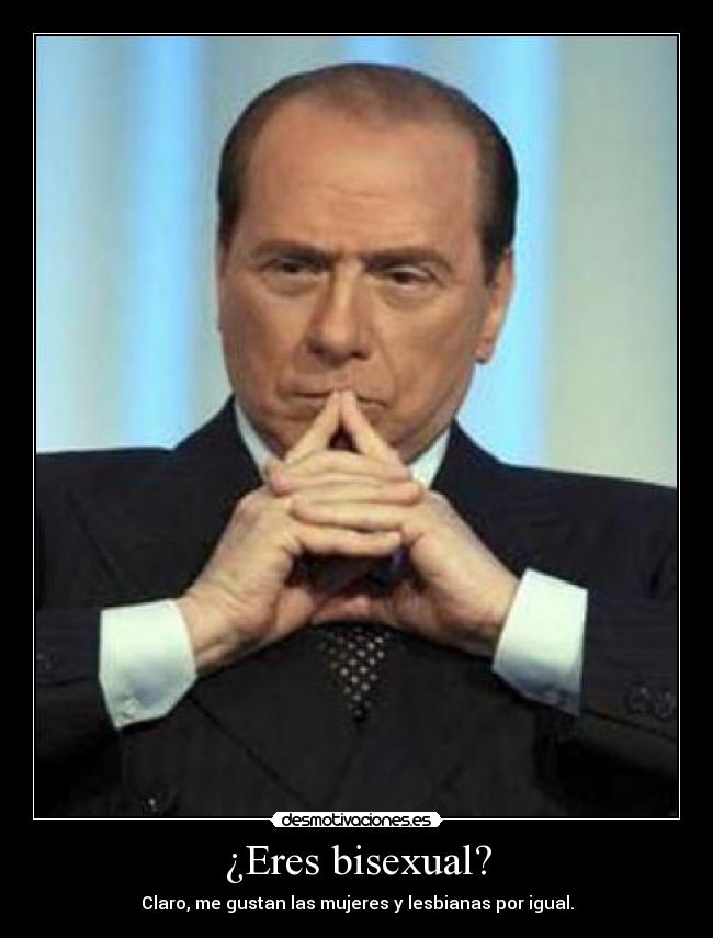 ¿Eres bisexual? - Claro, me gustan las mujeres y lesbianas por igual.