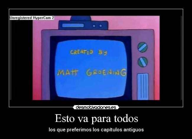 carteles simpson capitulos antiguos matt groening television intro desmotivaciones