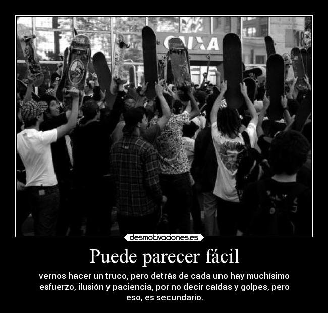 Puede parecer fácil -