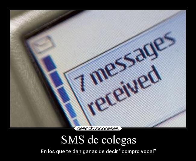 SMS de colegas -