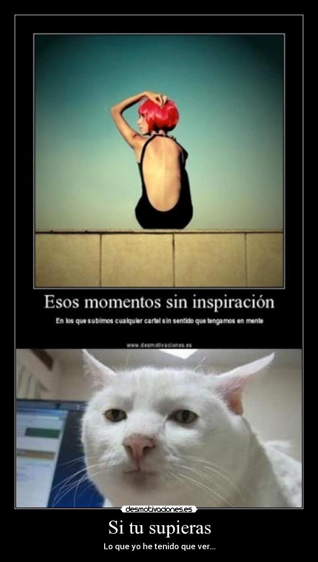 Si tu supieras - Lo que yo he tenido que ver...