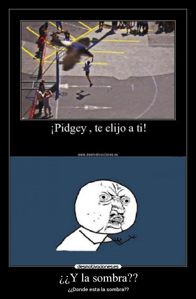 ¿¿Y la sombra?? -