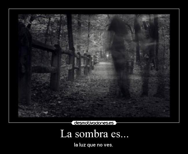 La sombra es... -