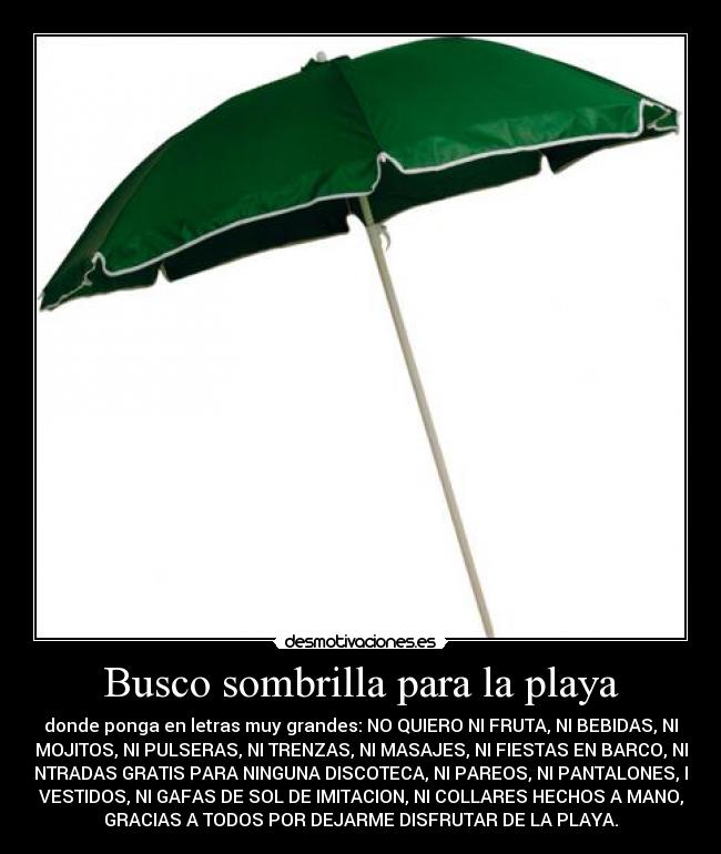 carteles sombrilla desmotivaciones