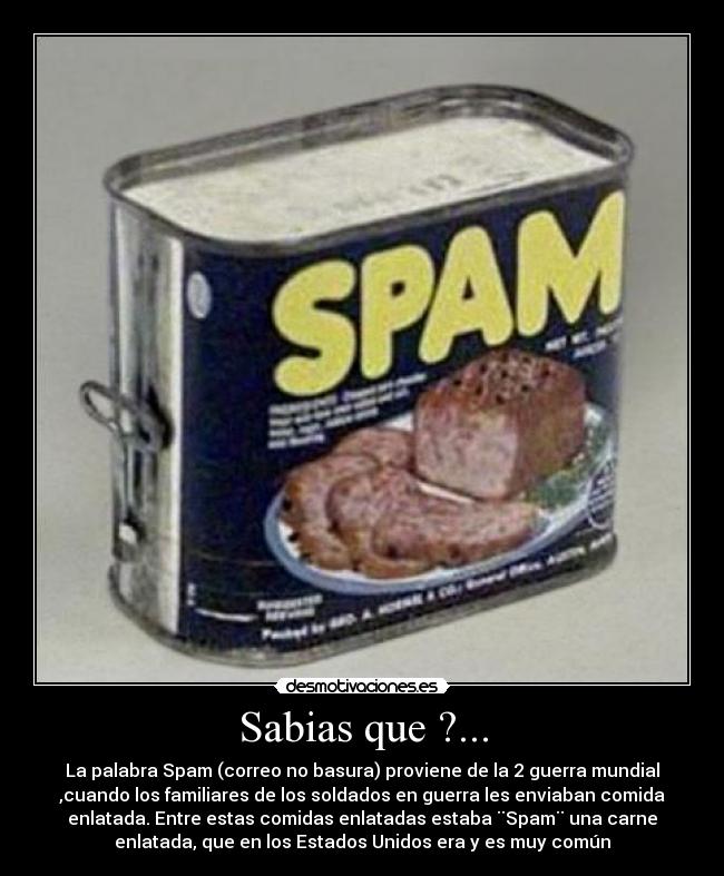 carteles sabias que spam curiosidades internet desmotivaciones