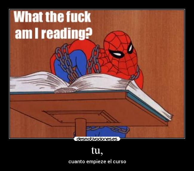 tu, - cuanto empieze el curso