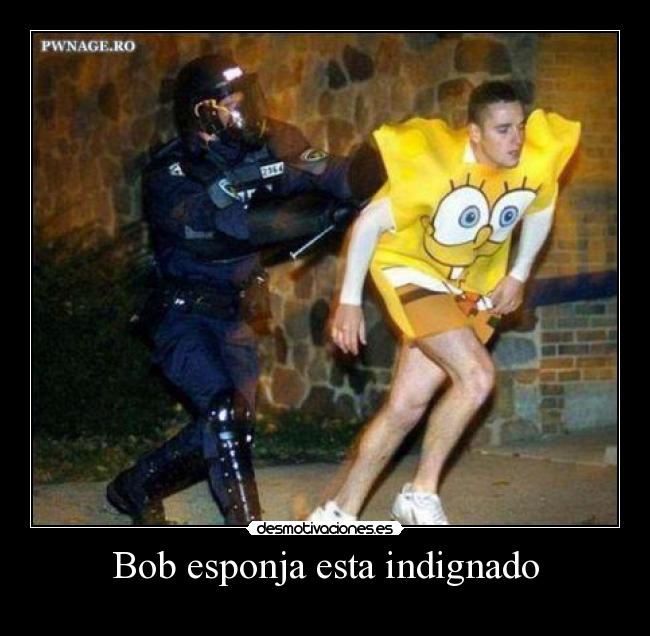 Bob esponja esta indignado -