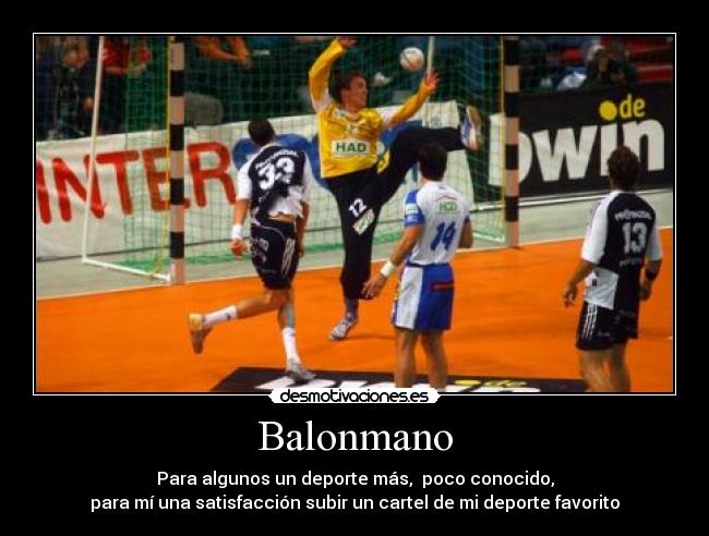 carteles balonmano desmotivaciones