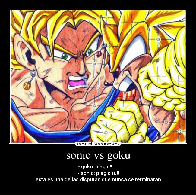 carteles sonic goku desmotivaciones