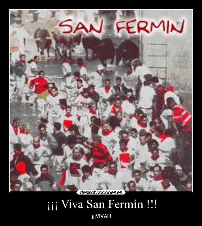 ¡¡¡ Viva San Fermín !!! - ¡¡¡VIVA!!!