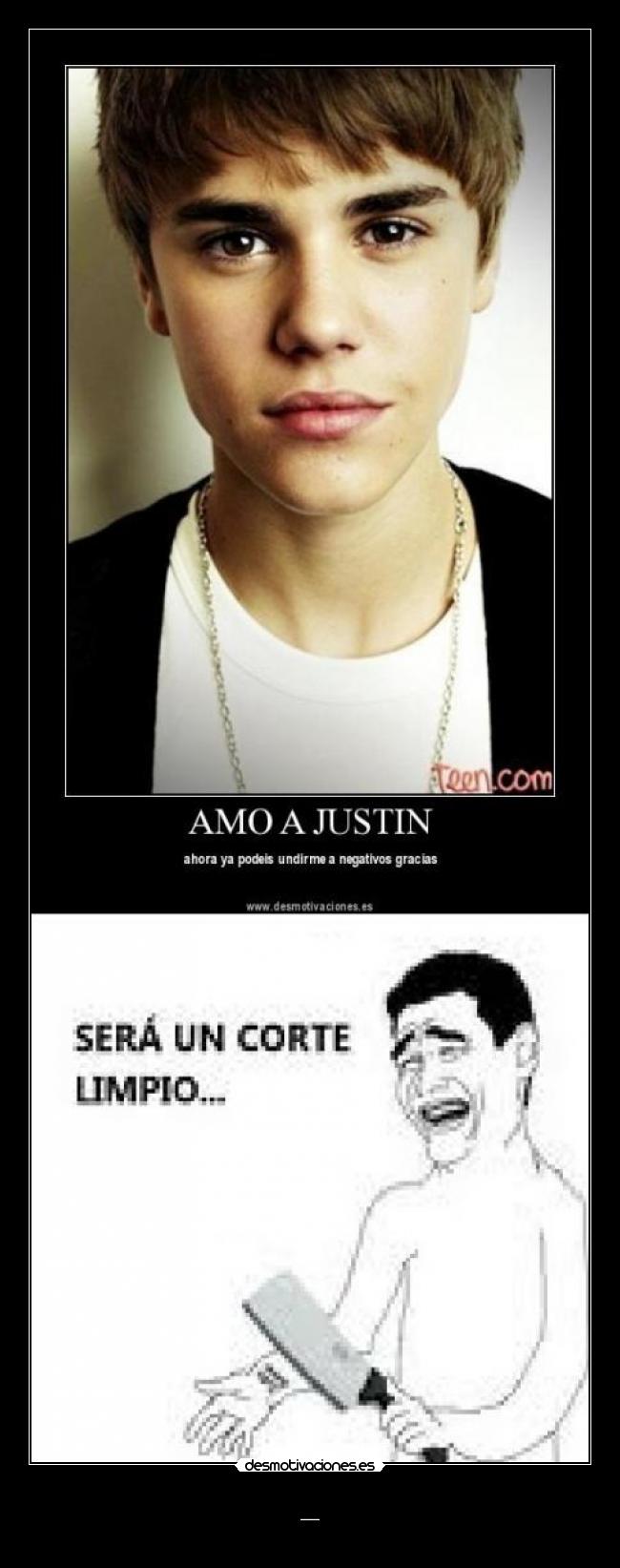 carteles justin beiber yao ming suicidarse desmotivaciones