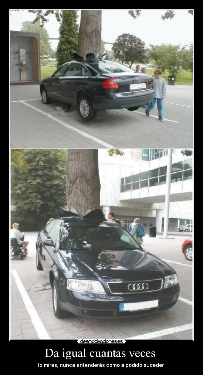 Da igual cuantas veces - lo mires, nunca entenderás como a podido suceder