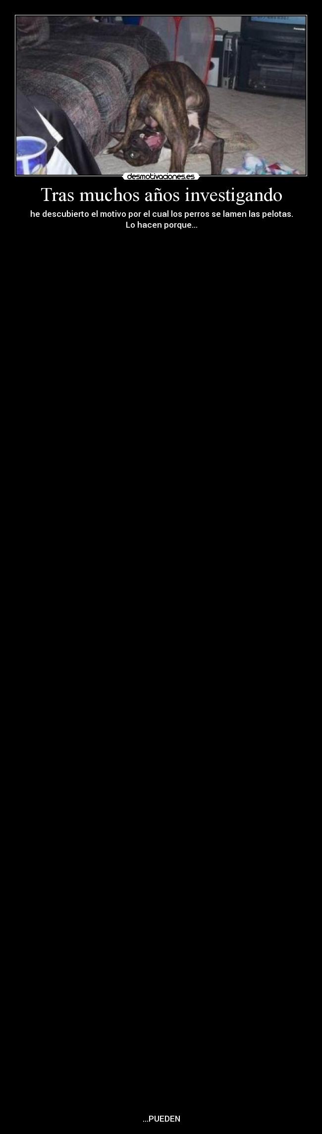 Tras muchos años investigando -