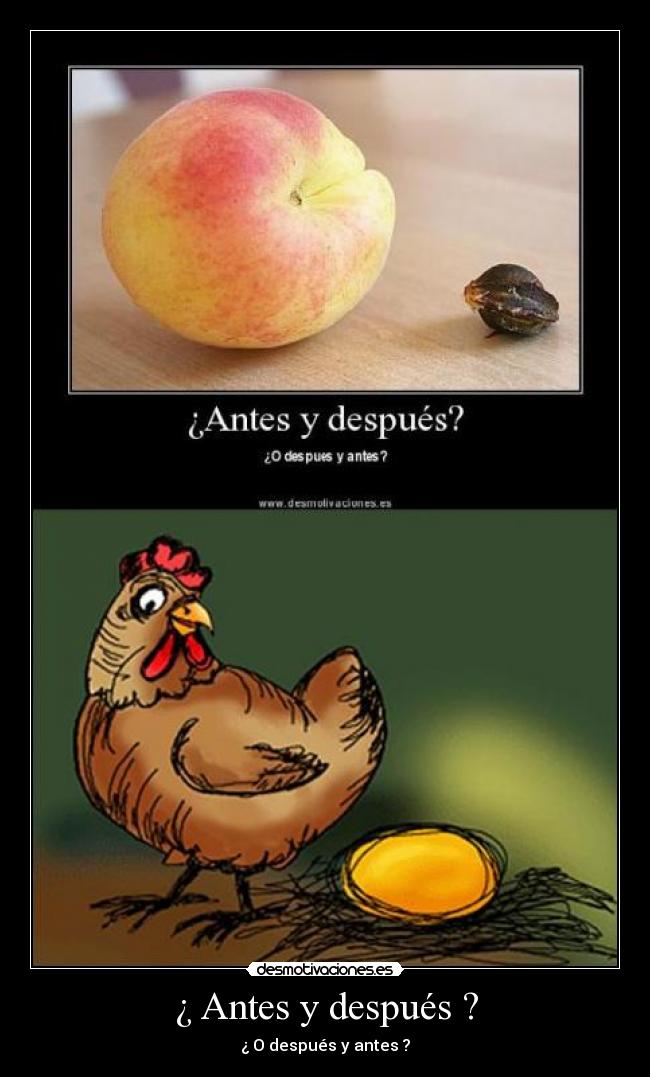 ¿ Antes y después ? -