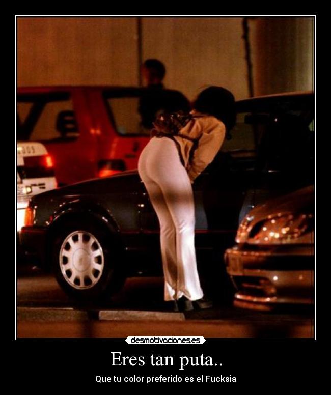 Eres tan puta.. - Que tu color preferido es el Fucksia