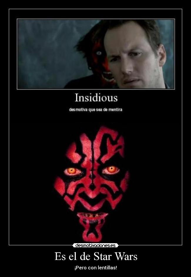 carteles star wars insidious desmotivaciones