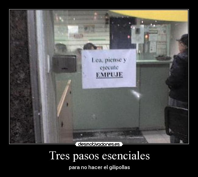Tres pasos esenciales - 