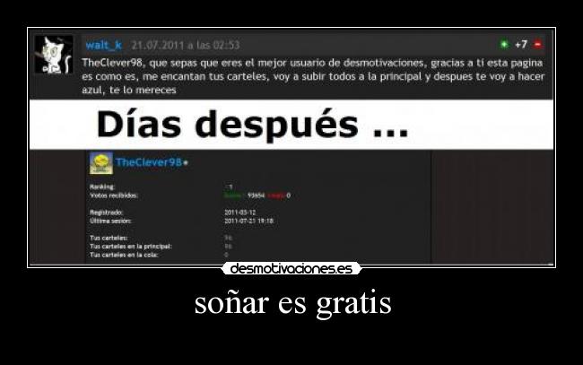 soñar es gratis -