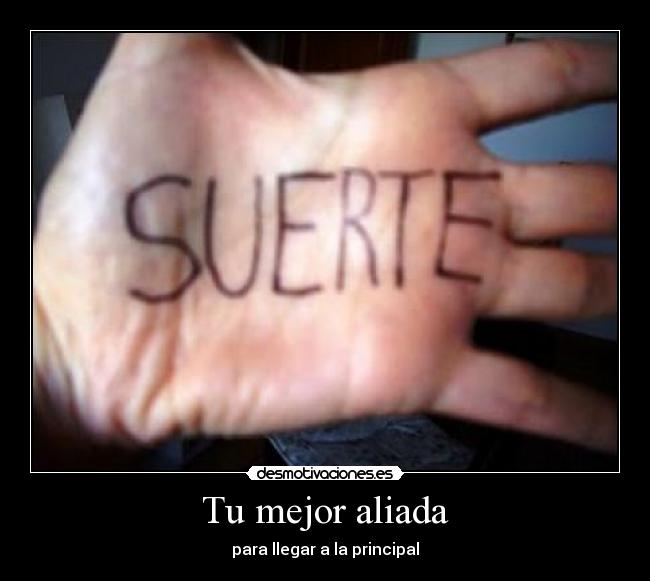 Tu mejor aliada - para llegar a la principal