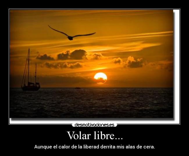Volar libre... -