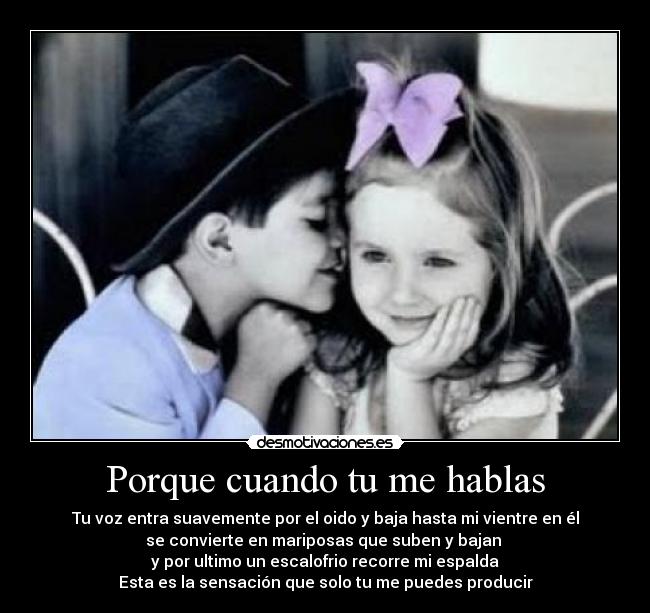 Porque cuando tu me hablas - 