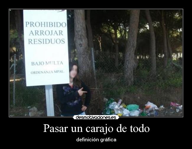 Pasar un carajo de todo - 