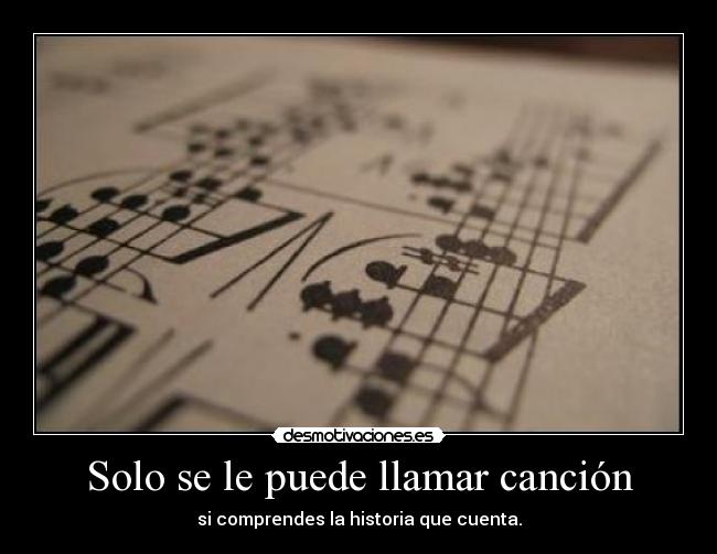 Solo se le puede llamar canción - 