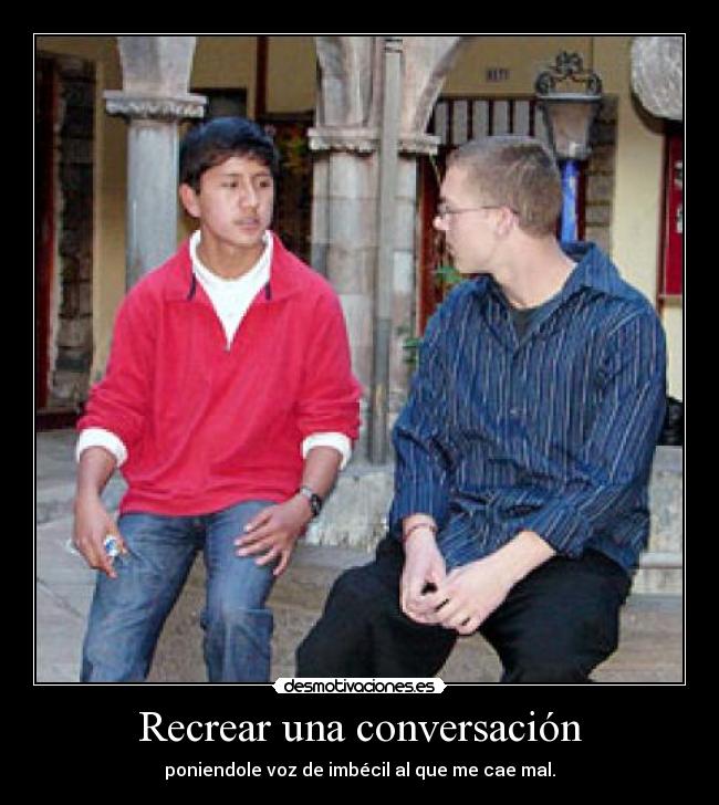 Recrear una conversación - 