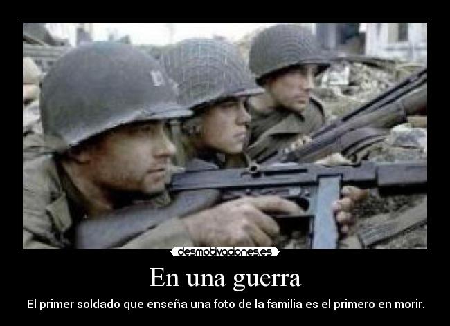 En una guerra -