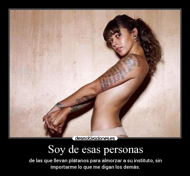 Soy de esas personas - 