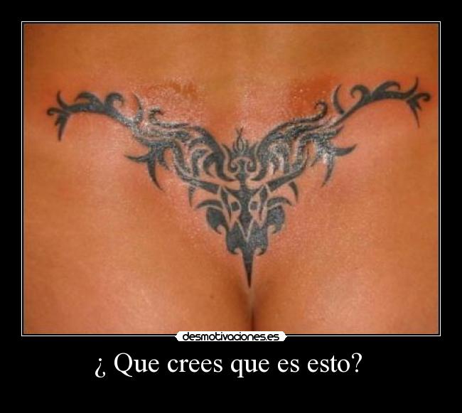 ¿ Que crees que es esto? -