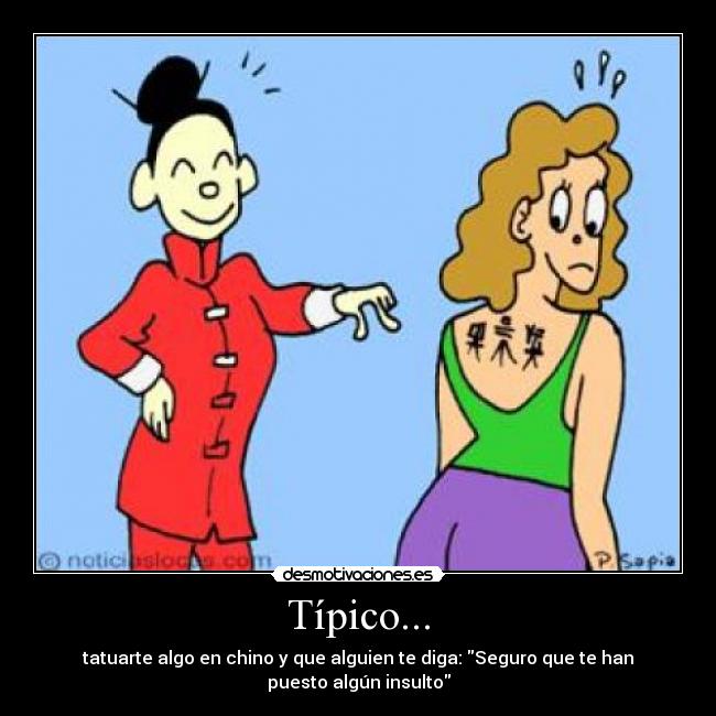 Típico... -