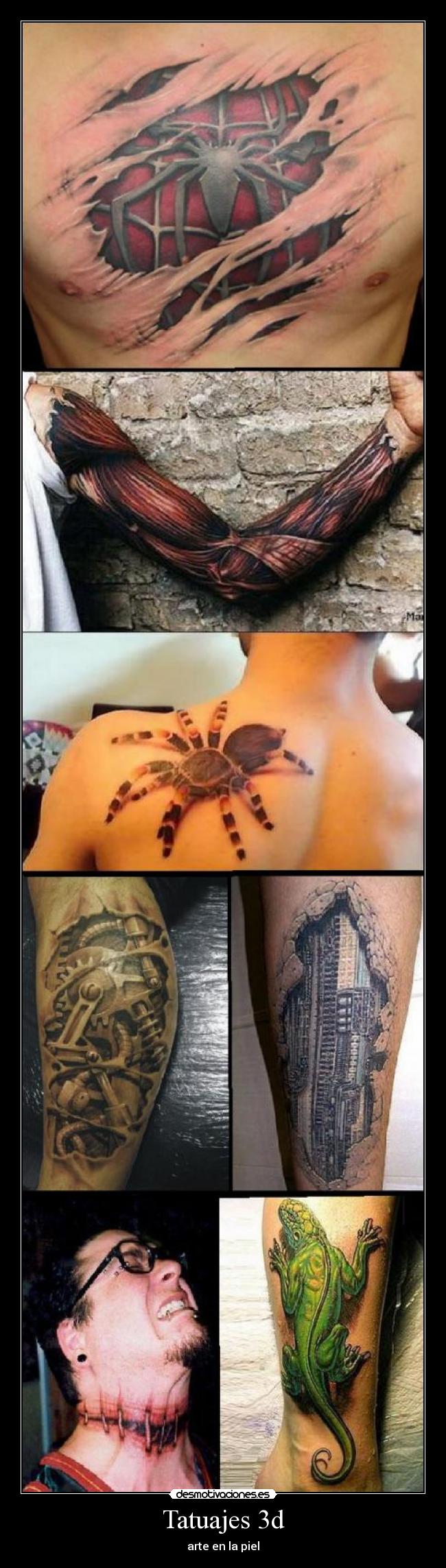 Tatuajes 3d - arte en la piel