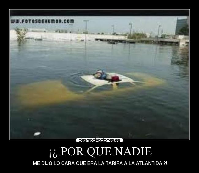 ¡¿ POR QUE NADIE -