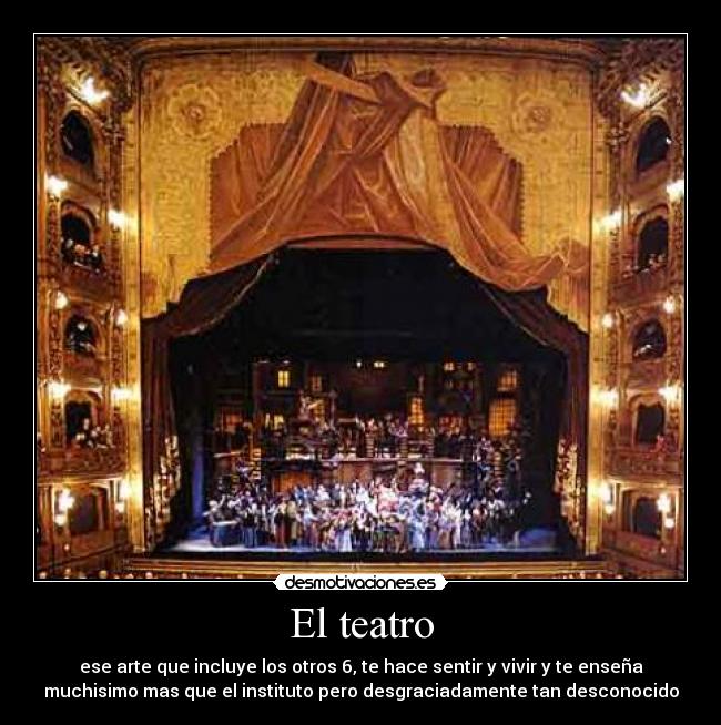 El teatro -