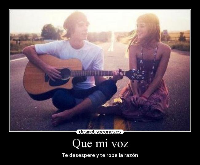 Que mi voz -
