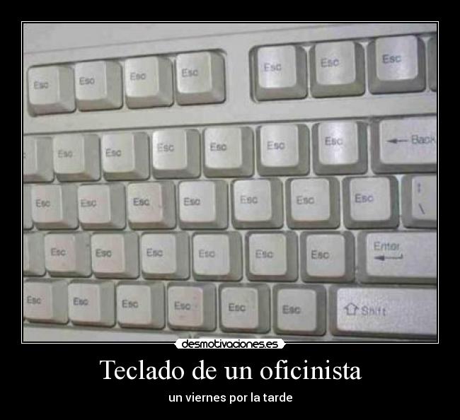 Teclado de un oficinista - 