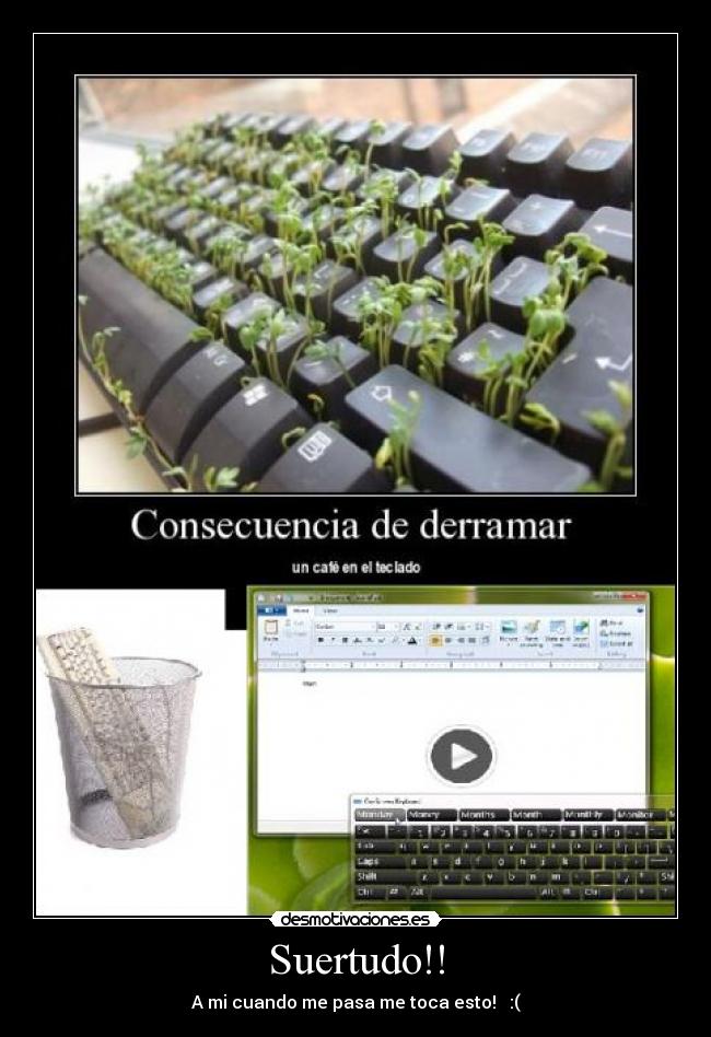 carteles teclado desmotivaciones