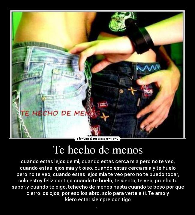 Te hecho de menos - 