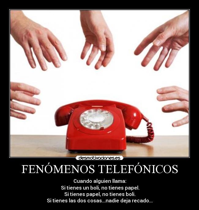 FENÓMENOS TELEFÓNICOS - 