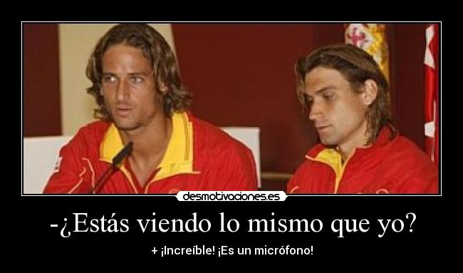 -¿Estás viendo lo mismo que yo? - + ¡Increíble! ¡Es un micrófono!