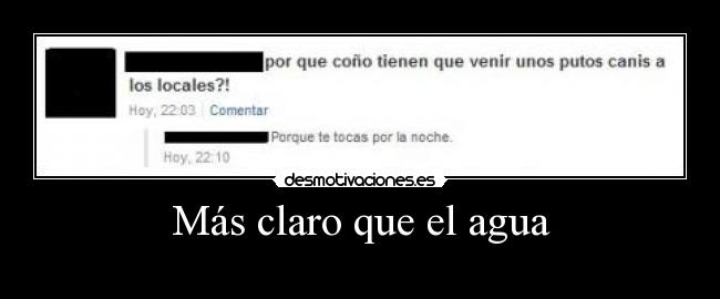 Más claro que el agua -