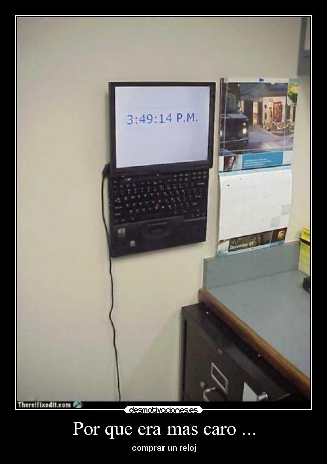 carteles reloj desmotivaciones