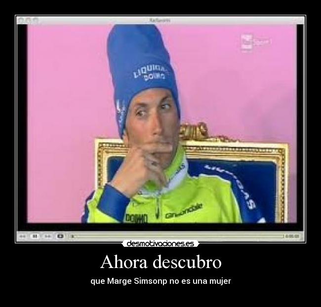 Ahora descubro - que Marge Simsonp no es una mujer