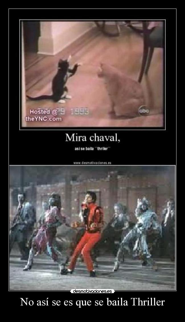 No así se es que se baila Thriller -