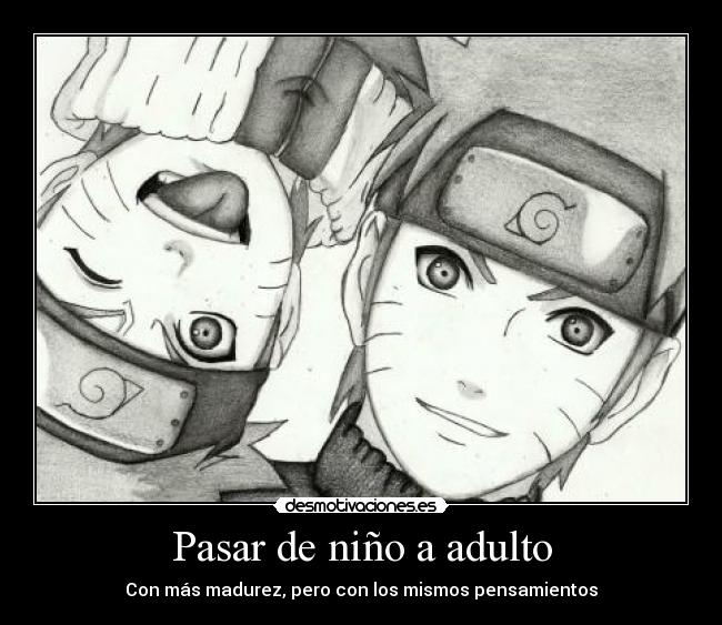 Pasar de niño a adulto -
