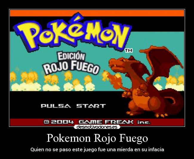 Pokemon Rojo Fuego -